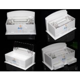 Waterproof and Dustproof White Rectangle Acrylic Tissue Box, Tissue Holder, Tissue Dispenser Wholesale