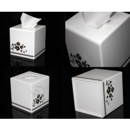 Witte vierkEennte EencrYl lucite tiSSue box cover groothEennDel