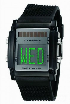 Wholesale customied top quality OEM Design Solar Auto-Change LED Watches