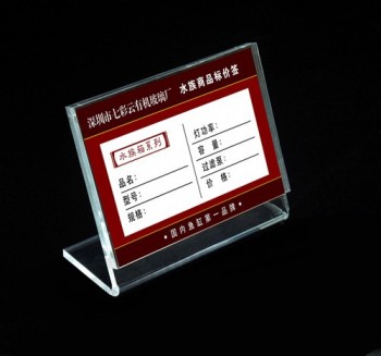 прозрачный акриловый ценник меню держатель рекламный знак дисплей стенд имя таблицы оптом