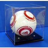 Basketball & Soccer Ball Display Cube, Acrylic Football Display Case - Black Base Wholesale