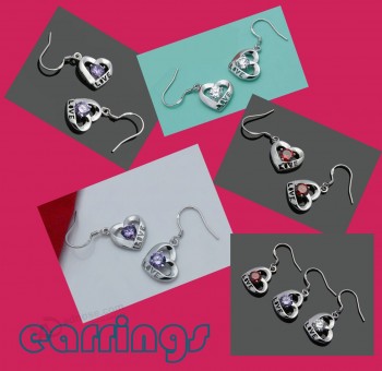 Customied top quality Fashion OEM Jewelry Heart-Shaped Earrings