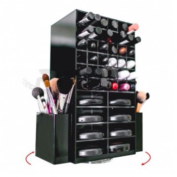 Rotating Acrylic Lipstick Makeup Organizer, Acrylic Lipstick Display Cabinet Wholesale