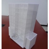 Oem工厂旋转口红展示架独立式化妆品展示架，亚克力护肤化妆品收纳盒批发