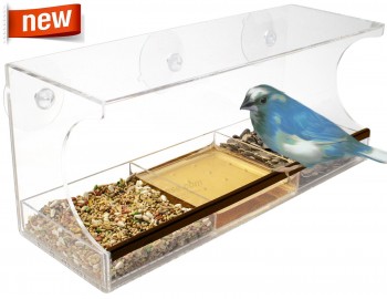 Customized Clear Outdoor Acrylic Window Bird Feeder Wholesale