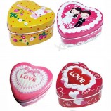 2017 New Design OEM Heart Shape Gift Tin Wholesale
