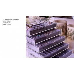 AcRyl Schmuck Display BoX im Ladengeschäft, Schmuck Schublade BoXen GRoßhandel