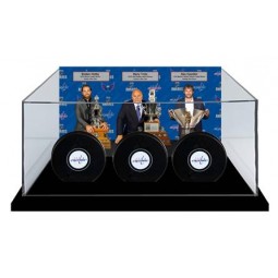 BenutzeRdefinieRte heRstelleR acRyl hockey puck fall w/ HoRizontale KaRtenhalteR VitRine GRoßhandel