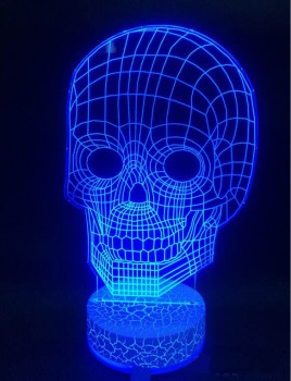 カラフルなクリエイティブな幻想のアクリルテーブルランプの3D ledのクリスマス卸売LED