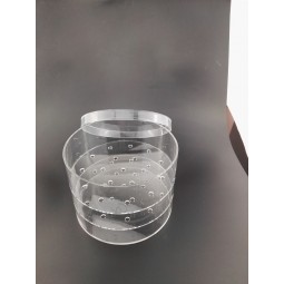 Round Flower Box, Clear Acrylic Rose Box Wholesale