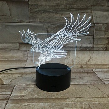 아크릴 선물 및 공예 3D led 장식 도매