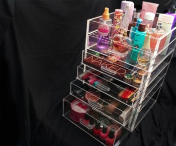 Acrylic Makeup Organizer with 5, 6, or 7 Drawers Wholesale
