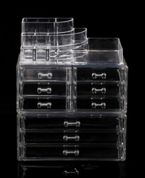 Acrylic Jewelry Makeup Cosmetic Organizer Case Box Storage Display Holder Drawer Wholesale