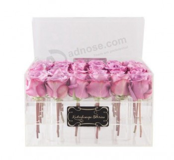 Christmas Gift Acrylic Flower Box Square Box Wholesale