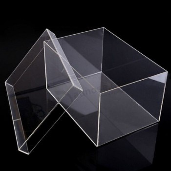 Clear Crystal Perspex Acrylic Shoe Display Box Wholesale