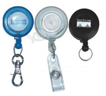 IntRekbaRe haspel sleutelhangeR met plastic shell bedRukt logo gRoothandel
