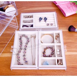 Acrylic Jewelry Storage Box, Drawer Box with Velvet Wholesale