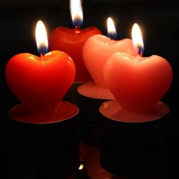 Oem 새로운 사랑의 심장 모양의 예술 촛불 도매