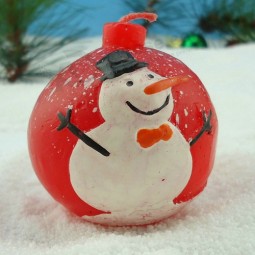 Customied high quality OEM New Funny Christmas Snowman Candle