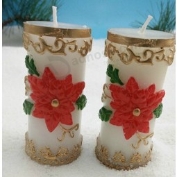 Customied high quality Newest Promotional Flower Vase Candle