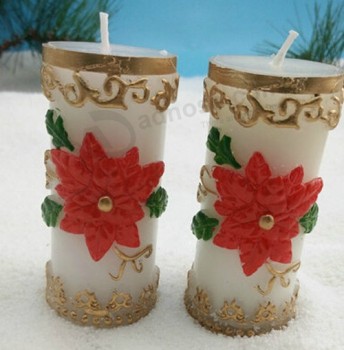 Customied high quality Newest Promotional Flower Vase Candle