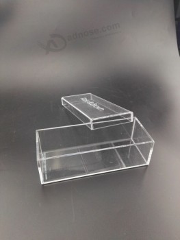 アクリル高透明プラスチック眼鏡ケース、透明プラスチック箱卸売