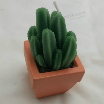 Customed de haute qualité oem nouvelles bougies cRéatives migNonnes de cactus