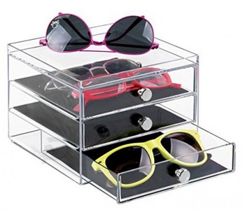 Nouvelle vitRine de lunettes, boîte de lunettes de soleil de tiRoiR en gRos