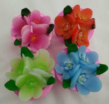 Customied высококачественный мини красочный плавающий цветок-образной свечи