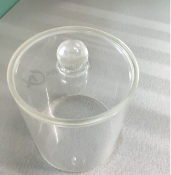 Clear Round Acrylic Cylinder Conatainer with Lid Wholesale