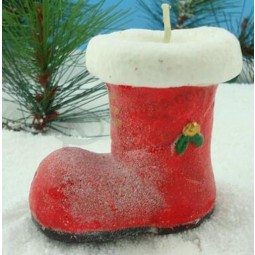Customied high quality Home Decoration Christmas Stocking Candle