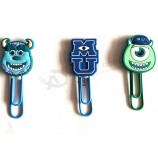 Customied high quality Newest Popular Promotional Soft PVC Bookmark