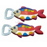 Angepasste oem Design Fisch-Shpae weicheR PVC FlaschenöffneR