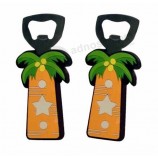 Customied high quality Cute Radish Shape Soft PVC Bottle Opener
