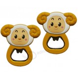 Customied high quality Lovely Beer -Shpae Soft PVC Bottle Opener