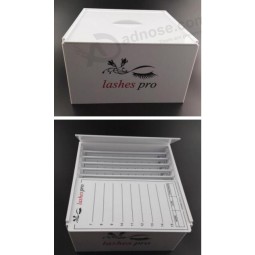 10 Tiles White Acrylic Eyelash Box Wholesale