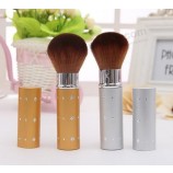 Customied high quality Silver Metal Handle Powder Blush Brush