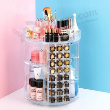 큰 투명 아크릴 로터리 립스틱 화장품 저장 상자 도매