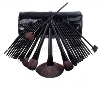 Wholesale Customied high quality 24 PCS Wool Handle Hair PRO Cosmetic Tool Makeup Brush