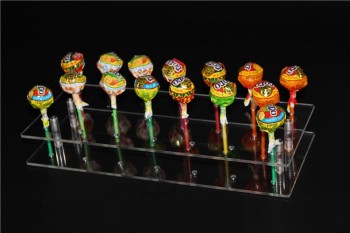 20 Loch acRyl kuchen pop lollipop klaR display Stehen seRveR dekoRation display /Stehen/InhabeR/Basis/RegalgRoßhandel