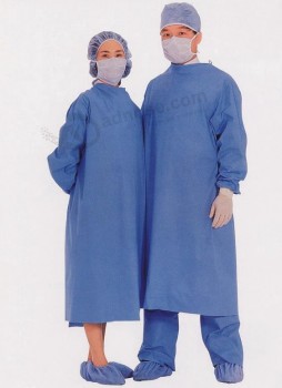 Medical Surgical Gown Wholesale, Made of Ppsb Nonwoven Fabric