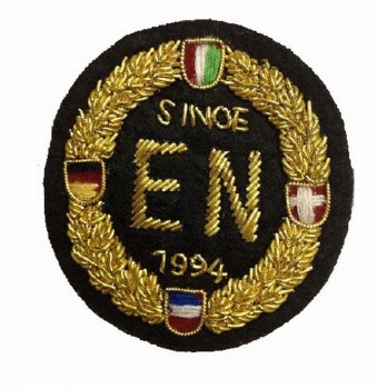 Wholesale Customied high quality Design Round-Shaped Embroidered Badges