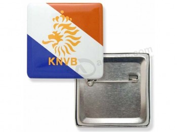 Wholesale Customied high quality Square Tin Button Badge