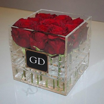 акриловые цветы подарок и ремесла коробки оптом для роз оптом