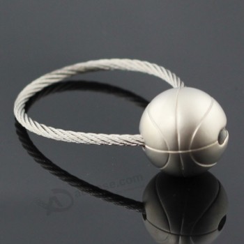 Wholesale Customied high quality OEM New Stainless Steel Basketball Keychain