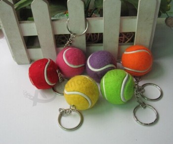 Wholesale Customied high quality Mini Cute Design Tennis Ball Keychain