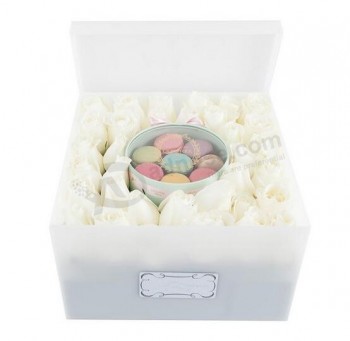 Wholesale Clear Acrylic Rose Box with Lid Wholesale