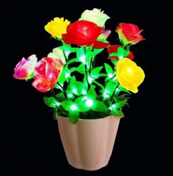热卖新设计led花/人造花批发