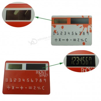 солнечный приведенный в действие тонкий карманный калькулятор кредитной карты оптом