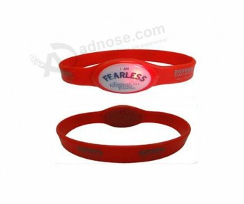 OEM Eco-Friendly Flashing LED Silicone Bracelet Wholesale